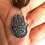 Heat Treated amethyst hamsa charm pendant Photo 5