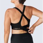 Shefit Ultimate Athletic Zip Wirefree Wireless Black Sports Bra 3 Luxe Size 3X Photo 1
