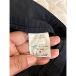 Vince Cropped Pants Pleated Cuffed Trousers Black Cotton Blend Casual Size 10 Photo 4