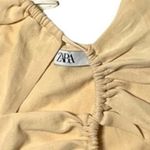 ZARA  halter crop top‎ cut out spaghetti strap small festival beach concert Photo 2