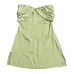 Princess Polly  Strapless Mini‎ Dress Sage Green Twist Front Party Cocktail 4 Photo 0