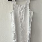 Madewell  White Embroidered Tank Mini Linen Dress Pockets Eyelet 2 Photo 9
