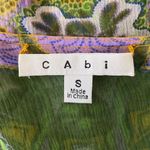 CAbi  Womens Silk Mini Pullover Tribal Boho Floral Bell Sleeve Dress Cover Up S Photo 3