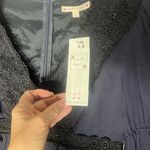 Nanette Lepore  Midnight Blue Dress with Lace Accents Photo 4