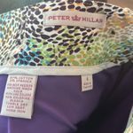 Peter Millar  Golf Womens Skirt Skort Size 4‎ Blue yellow spotted Pockets zip Photo 5