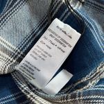 BLANK NYC  Womens Plaid‎ Denim Long Sleeve Cotton Shirt Blue Size XS NWT Photo 6