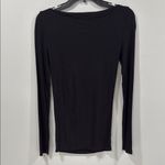 joe's jeans Black Fitted Long Sleeve Cut Out Top Size Small EUC Photo 6