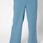 Belle by Kim Gravel Summer Sunset Cotton Gauzy Pants Size XL Wide Leg Blue Photo 0
