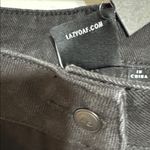 Lazy Oaf NWT  Black Denim Mini Skirt Size 26 W 13.5 L 15.5” Photo 1