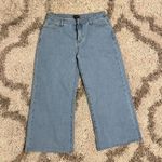 Pretty Little Thing Oversized Baggy Trendy Light Blue Wash Low Rise Wide Leg Jeans PLT Photo 3