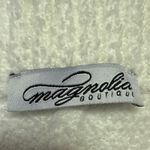 Magnolia Boutique White Fleece High Waisted Pull On Wide Leg Lounge Pants Sz S Photo 4