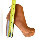 Steve Madden Gusty Platform Ankle Chunky Heeled Booties in Tan Womens Size 9.5 Photo 11