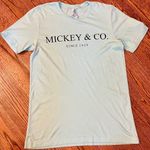 Disney Boutique Tiffany look Mickey and Co. t-shirt in Tiffany Blue unisex size M Photo 0