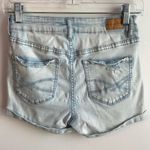Aeropostale Light Wash High Waisted Midi Shorts Photo 2