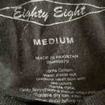 Eighty Eight  Long Sleeve shirt printed rose size medium lack unisex m trendy Photo 8