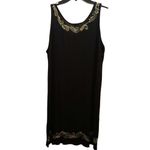 Island Planet Sleeveless Cover Up Dress Size M/L Black Photo 2
