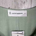 Lucky Brand Women Smoke Green Maxi Dress Short Sleeve Tie Waist Casual Size XL Photo 3