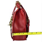 Coach Vintage WILLIS Red Glove Tanned Top Handle Crossbody Satchel 9927 USA COA Photo 9