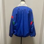 Unisex Crossroads Blue and Green Windbreaker with Sporty Design Size L Photo 4