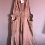 Fantastic Fawn  Brown Flowy overalls Photo 0