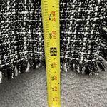 Long Tall Sally Tweed Fringe Coat Jacket Cotton Wool Blend Preppy Office Size 18 Black Photo 8