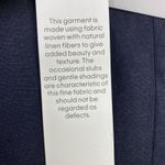 Calvin Klein  Womens Navy Blue Linen Blend Ankle Pants Size 4 Career Office NWT Photo 6