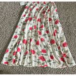 Jaclyn Smith NWT Vintage‎  women's Cream with pink flowers maxi skirt size medium Photo 8