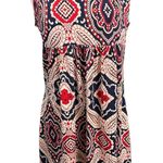 Reborn Sleeveless Dress Size L Blue Red Patterned Size L Photo 0