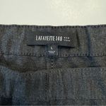 Lafayette 148 Italian Punto Milano Pant Charcoal Large Straight Leg Trouser Gray Photo 8