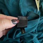 Peruvian Connection  Women S Viridian Blue Twist T-Shirt Bubble Dress Stretch Photo 8