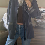 None Asian Gray Mandarin Collar Jacket light weight medium Photo 0