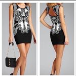 Guess black and white spandex Mini Dress Photo 4