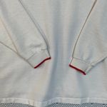 Guess Vintage 1989 Knitwear Sweatshirt “Mad for Plaid” Graphic White Red Trim Photo 6