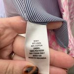 CROWN & IVY Pink Gingham Ruffle Blazer Linen Blend Size 12 Photo 5