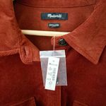 Madewell  | Corduroy Oversized Shirt-Jacket Stained Mahogany Burnt Orange | XXL Photo 4