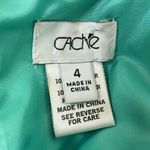 Cache Vintage Y2K Mermaid Fairy Fantasy ‎ Turquoise Beaded Halter Prom Gown 4 Photo 4