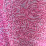Cejon Pink and White Batik Geo Scarf 65” x 22” VALENTINES DAY GIFT IDEA! Photo 7