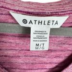 Athleta  Purple Breezy Scoop V-Neck Short Sleeve Lightweight Knit T-Shirt Size M Photo 2