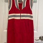 Norma Kamali Norma Kamala x Everlast red striped sleeveless zip up dress small Photo 1