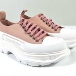 Alexander McQueen Tread Slick Low Top Sneaker Pink Size 37 NEW Photo 3