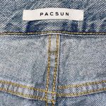 PacSun Womens Ultra High Rise Slim Distressed Cut-Off Mom Jeans Blue Size 29 Photo 4