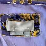 Anthropologie  Somerset Maxi Dress XXS Purple Velvet Tiered Smocked Gown Coquette Photo 9