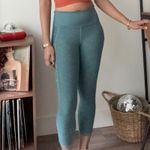 Crop Leggings with Pockets High Waisted‎ Activewear Athletic Yoga Pants Green Size M Photo 1