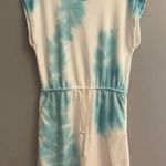 Lou & grey  Coastal Athleisure Cloud Blue White Sporty Beach Lounge Tie-Dye Dress Photo 0