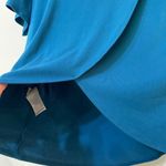 Banana Republic  Blue Short Sleeve Wrap Back Blouse Photo 2