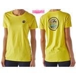 Patagonia Rivet Vintage Logo Cotton/Poly T-Shirt Yellow Distressed Organic Top Photo 1