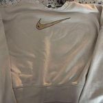 Nike  Crewneck Cropped tan pullover Photo 0