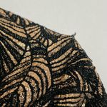 Haute Monde Mini Dress Rose Gold Black Stretch Clubbing Party Scoop Neck Large Photo 4