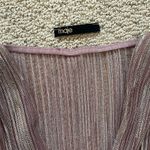 Maje Pleated Metallic Pink Dress Photo 5