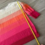 Liz Claiborne  Woman Pink Red Beige Stripes Pullover Sweater Plus size 1X Striped Photo 4